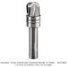 CARBIDE HEAD DEEP REACH BOWL BIT, 1/2" SH, 3/4" D, 3 FL, 5/8" CL, 1/4" RAD, 2-7/8" OAL