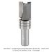 CARBIDE TIPPED TEMPLATE PATTERN BIT, 2-FL, 1/2" SH, 3/4" DIA, 1" CL, 2-3/4" OAL, DOUBLE BEARING
