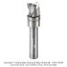 CARBIDE HEAD CLEARING PATTERN BIT, 3 FL UPCUT,12mm DIA, 10mm CL, 8mm SH