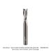 SOLID CARBIDE UP CUT VARIABLE HELIX 8mm SH, 8mm DIA, 20mm CL, 63mm OAL