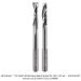 SOLID CARBIDE DEEP REACH CNC SET, 1/4" SH, 2-PC, INCLUDES US222520RU & US231220RBNU