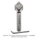 CARBIDE INSERT VG CHAMFER BIT, 1-FL, 8mm SH, 45 DEG, .585" DIA