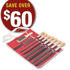 Simonds 9-Piece 10” American Pattern Black Maxi-Sharp General Purpose File Set