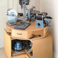 Woodsmith Revolving Tool Station Plan 