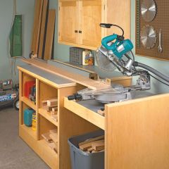 Woodsmith Miter Saw Workcenter Standard Plan & Premium Shop Drawings 