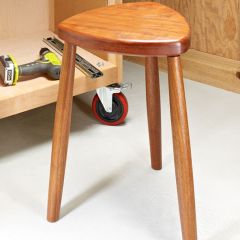 SN12224 This Handy Shop Stool puts you at a comfortable height and keeps your feet flat on the floor.