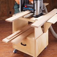 Woodsmith Planer Cart Standard Plan & Premium Shop Drawings 