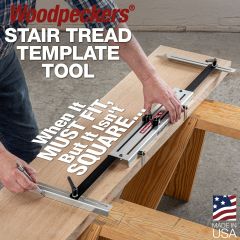 Marking a stair tread using the Stair Tread Template Tool