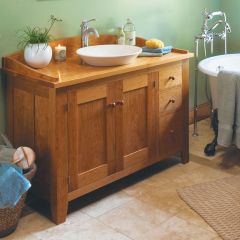 Woodsmith Shaker-Style Cherry Vanity Plan  