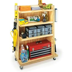 Woodsmith Garage Storage Cart Standard Plan & Premium Shop Drawings 