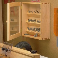 Woodsmith Dovetailed Router Bit Cabinet Plan 
