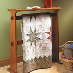 Woodsmith Craftsman-Style Quilt Rack Standard Plan & Premium Shop Drawings 
