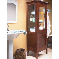Woodsmith Glass-Panel Display Cabinet Plan