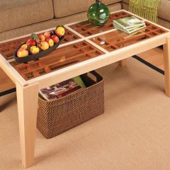 Woodsmith Glass-Panel Coffee Table Plan  