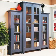 Woodsmith Step-Back Bookcase Standard Plan & Premium Shop Drawings 
