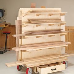 Woodsmith Sturdy Lumber Cart Standard Plan & Premium Shop Drawings 
