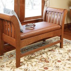 Woodsmith Traditional Empire Bench Standard Plan & Premium Shop Drawings 