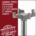 Ultra-Shear Carbide-Tipped Spoilboard Bits