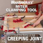 Miter Clamping Tools being installed on frame sections with 2 corners complete.